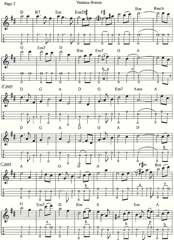 Ventana Breeze (sheet music, page 2)